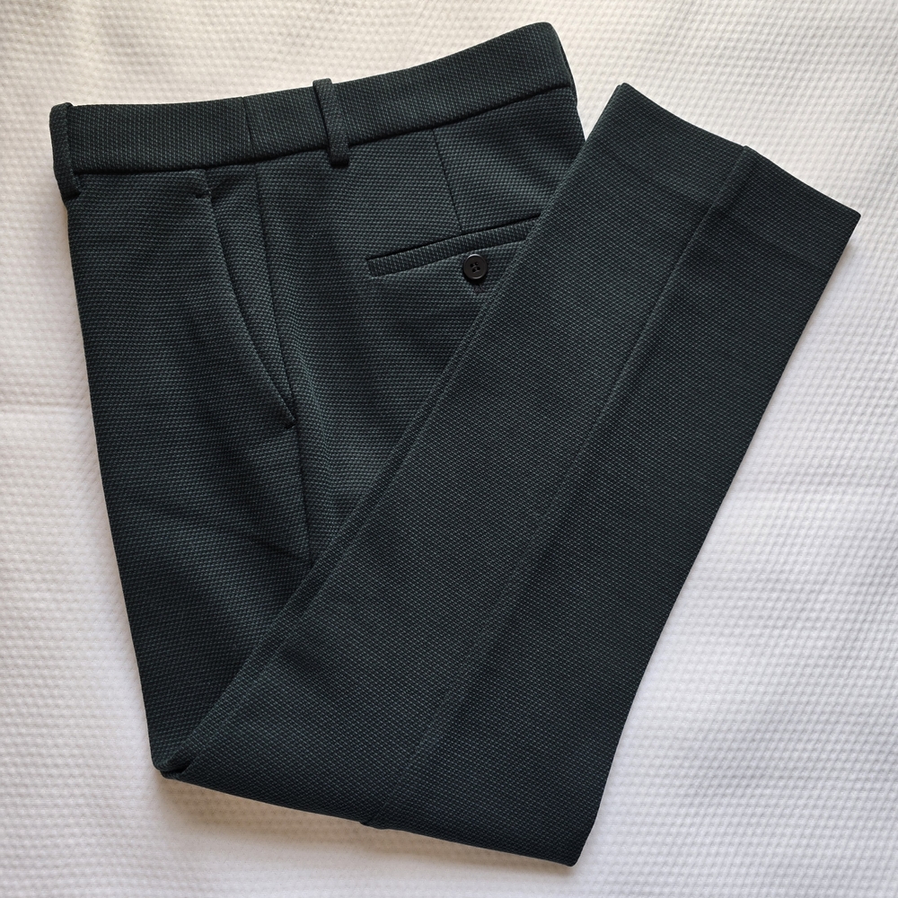 Theory Women's Tailored Trousers in Dark Green & Black